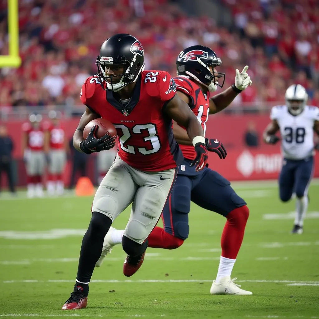 Lamar Jackson running for a touchdown