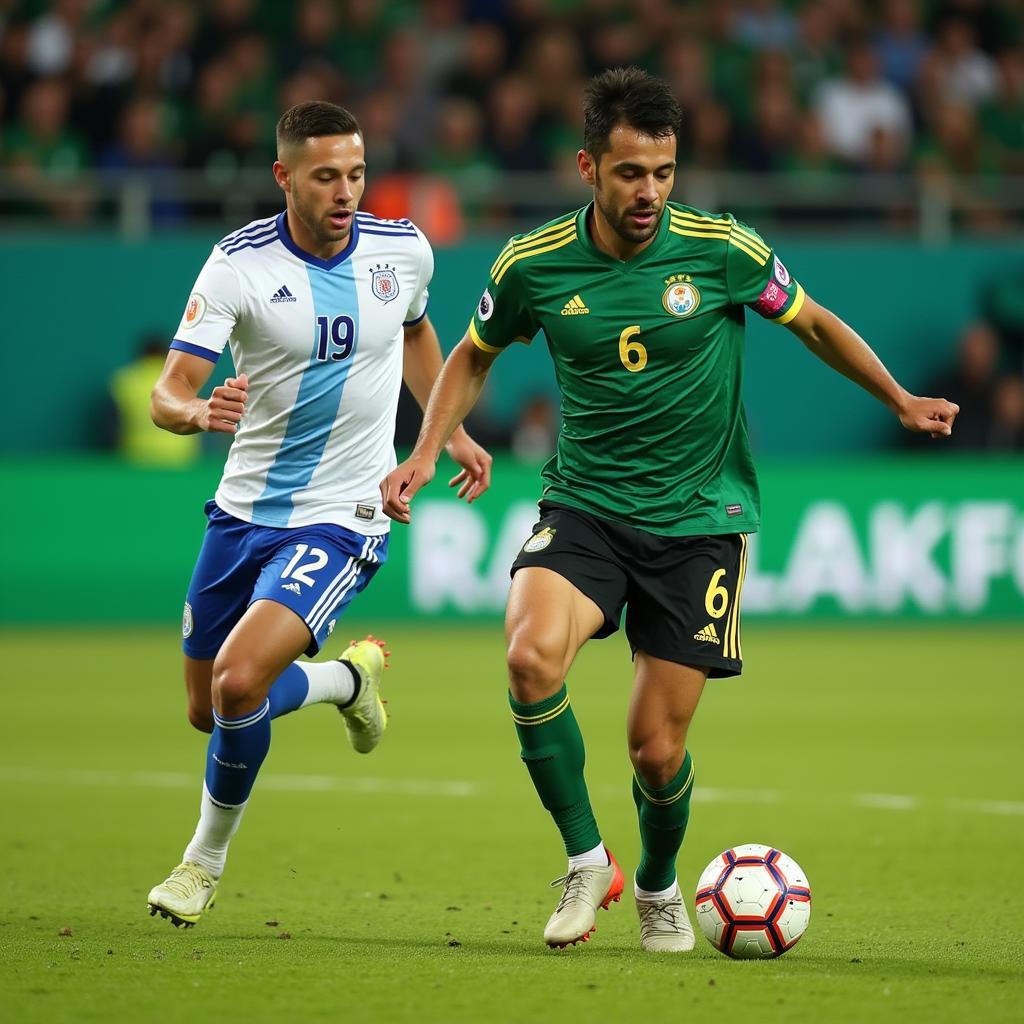 Lamine Yamal Dribbling Past Defender