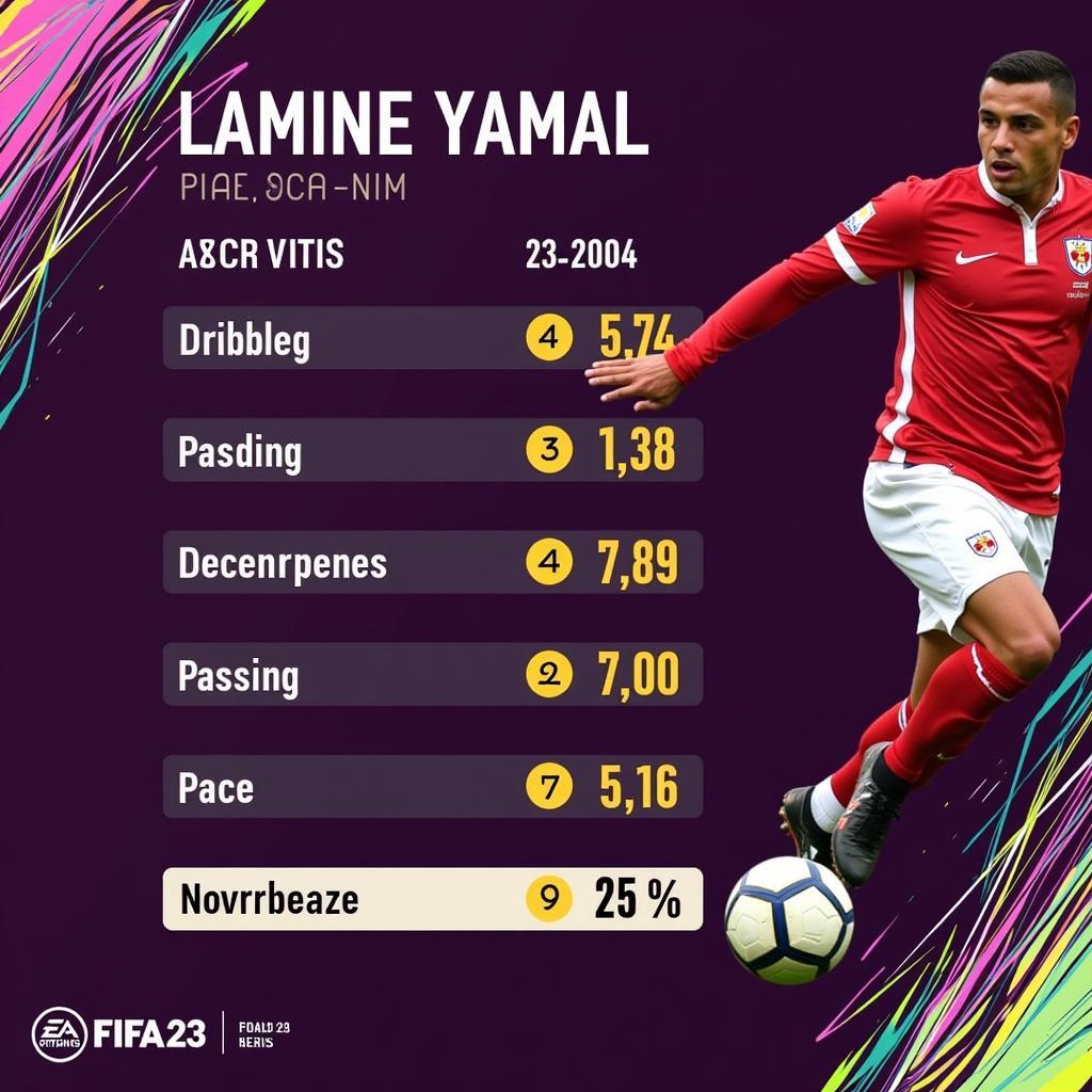 Lamine Yamal FIFA 23 Potential and Stats