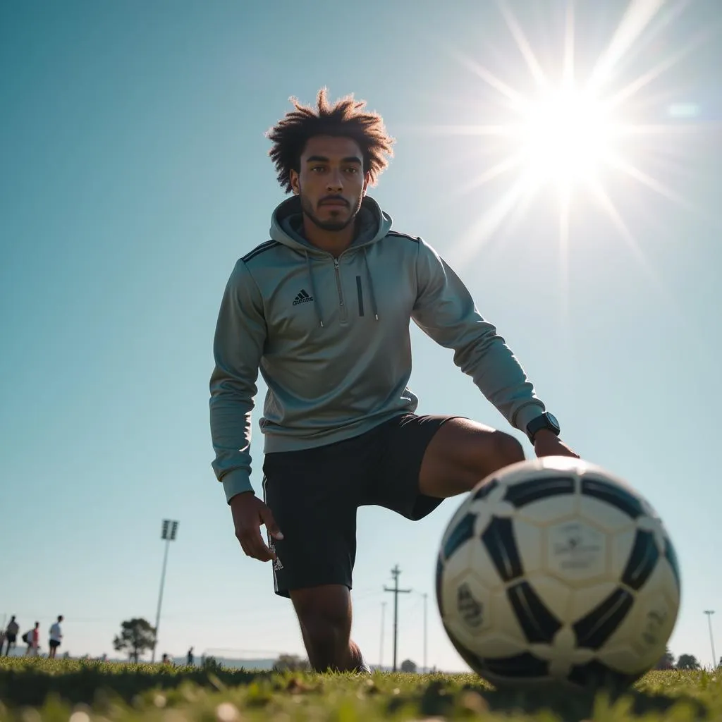 Lamine Yamal working tirelessly on his skills during a training session