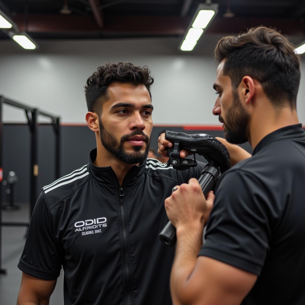 Lamine Yamal engaged in an intense training session, displaying focus and determination as he perfects his skills.