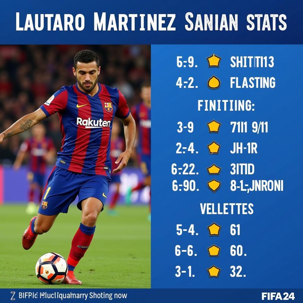 Lautaro Martinez FIFA 24 Shooting Stats