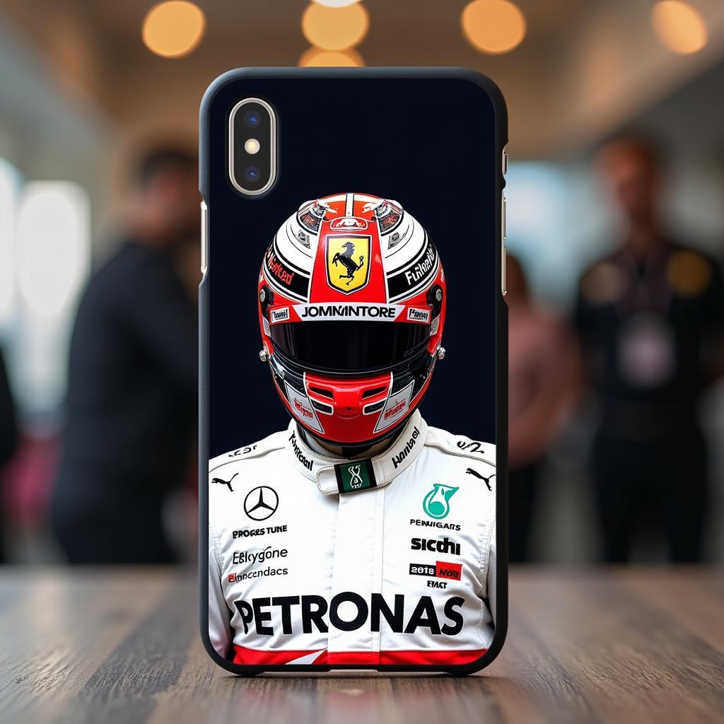 Lewis Hamilton's signature iPhone cover