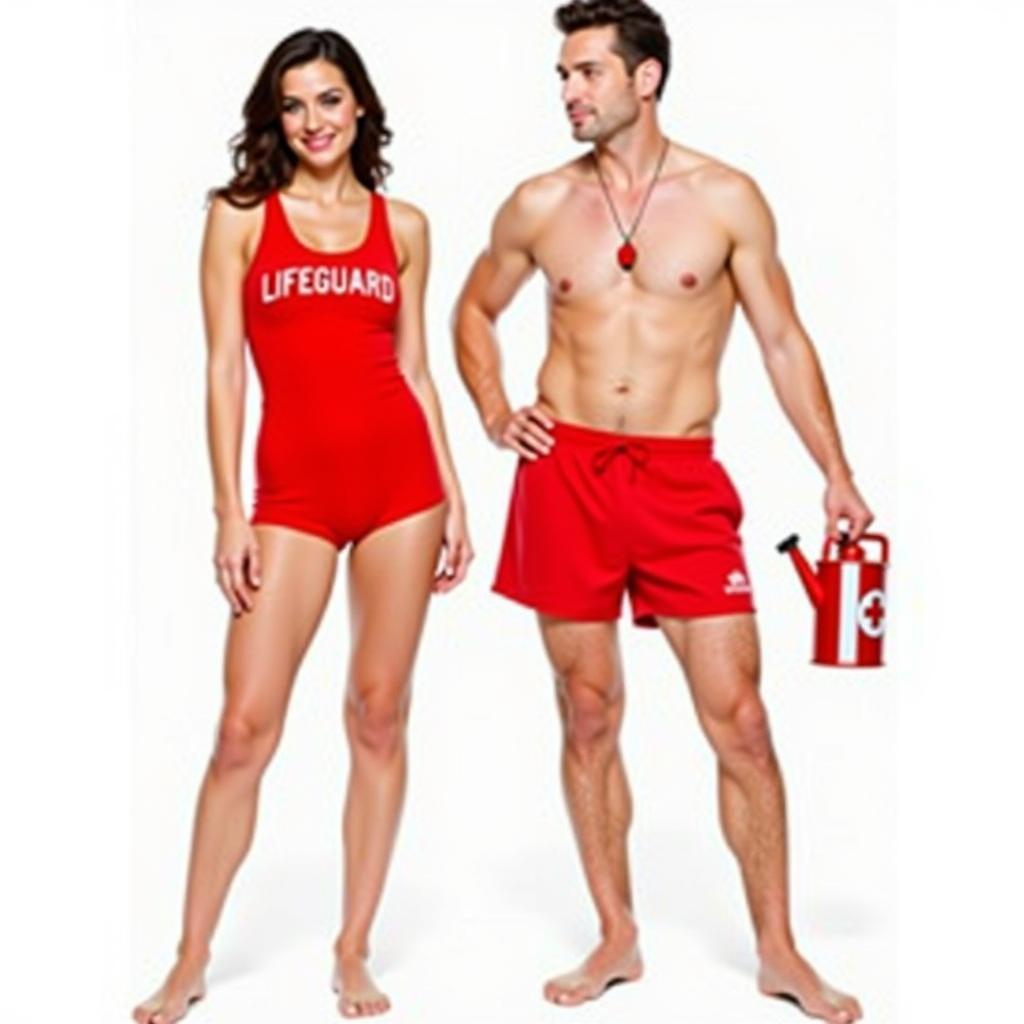 Classic Lifeguard Couples Costumes