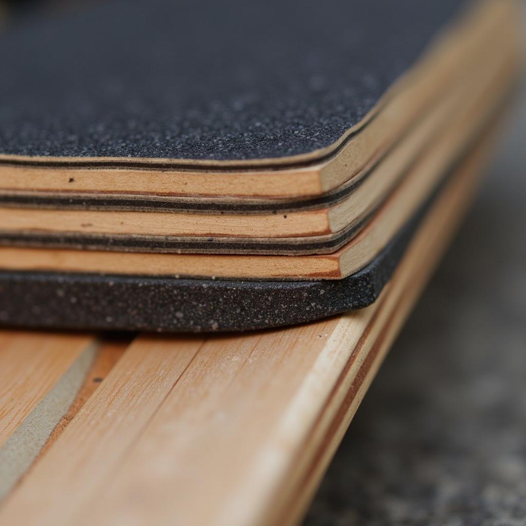 Close-up of a Loaded Skateboard being crafted