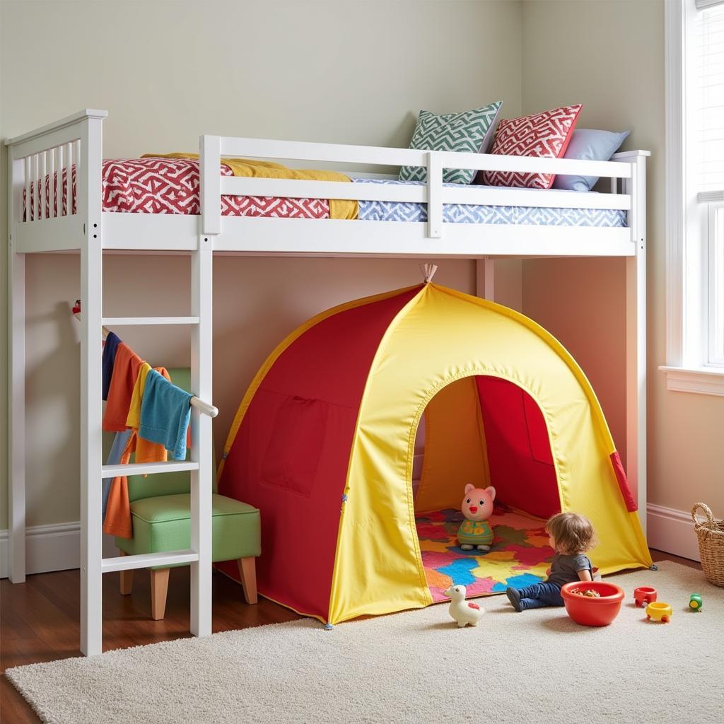 Loft Bed with Play Area