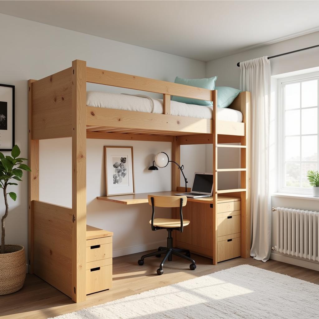 Loft Bed with Study Desk