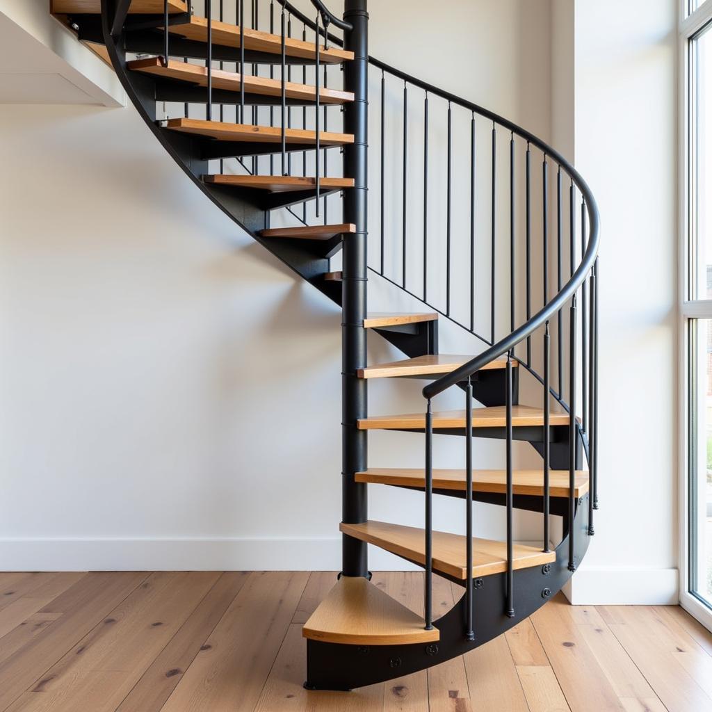 Modern Loft Spiral Staircase