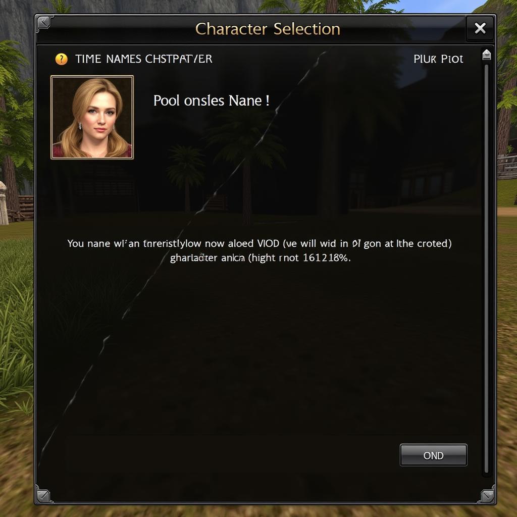 Lotro Character Selection Screen New Name