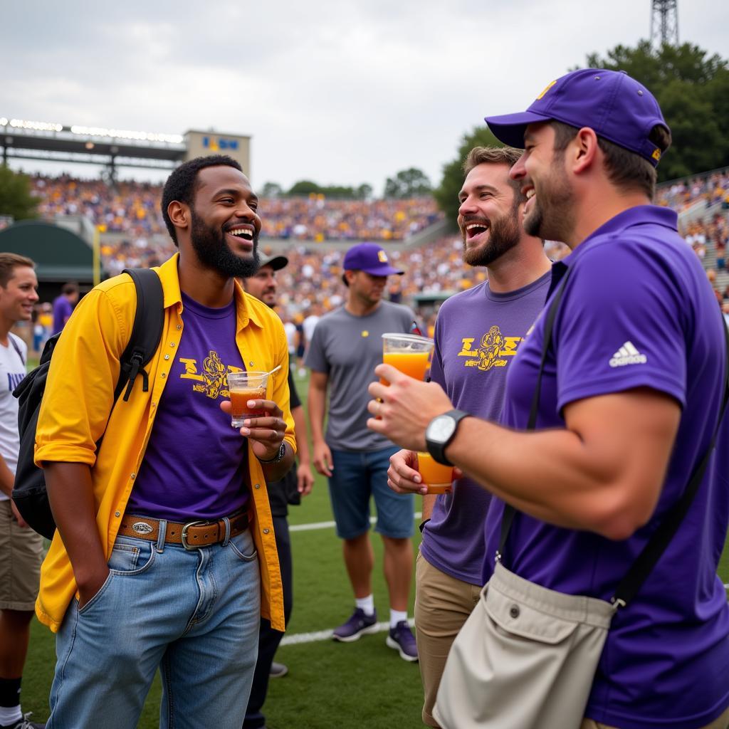 LSU Men's Belts at Tailgate Party