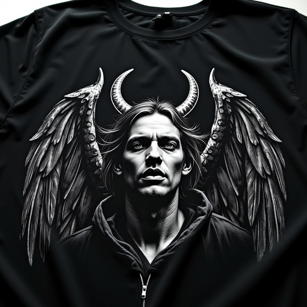 Lucifer T-Shirt Design Closeup