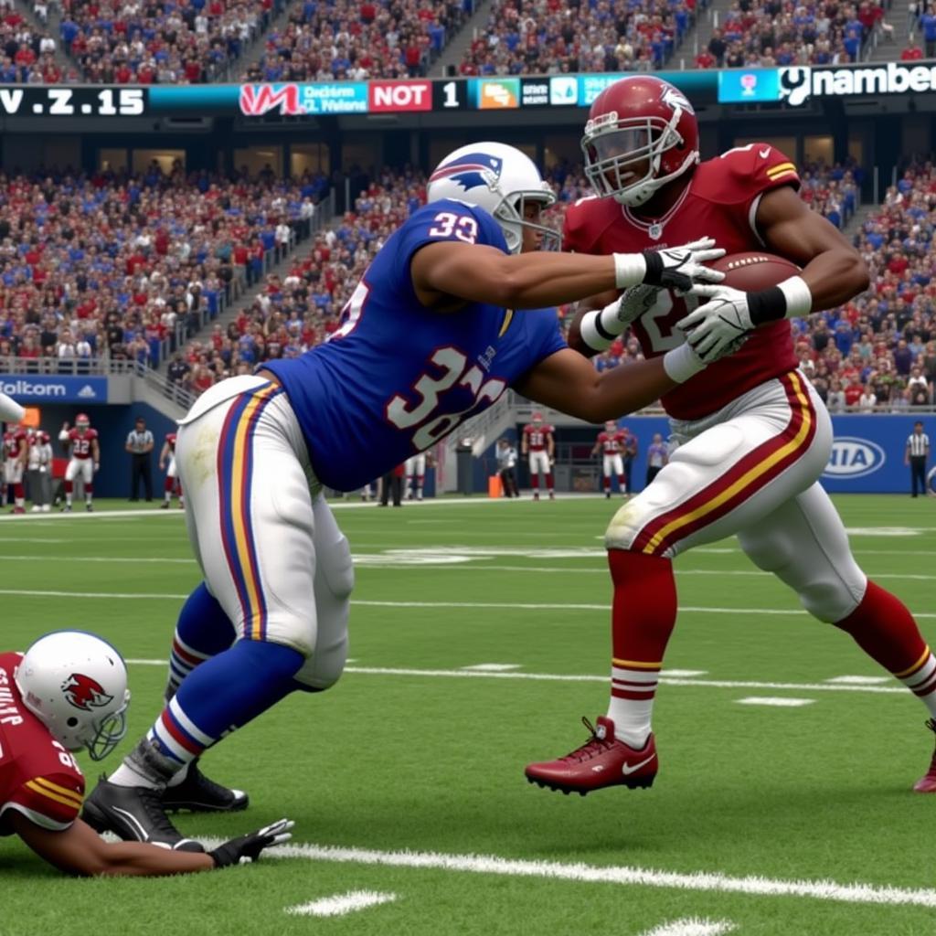 Madden 24 Gameplay Screenshot Featuring Enhanced Graphics