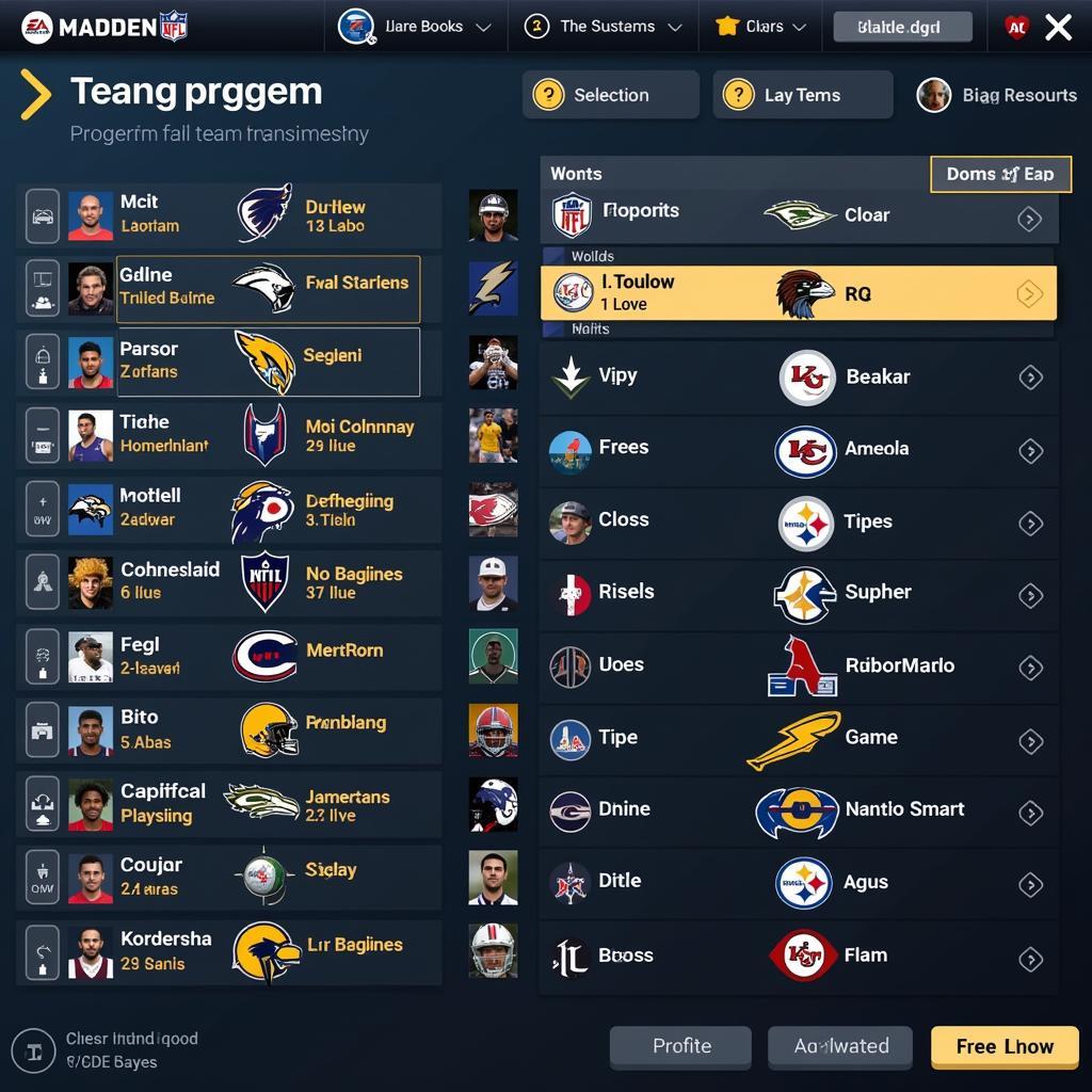 Madden NFL Mod APK Team Building