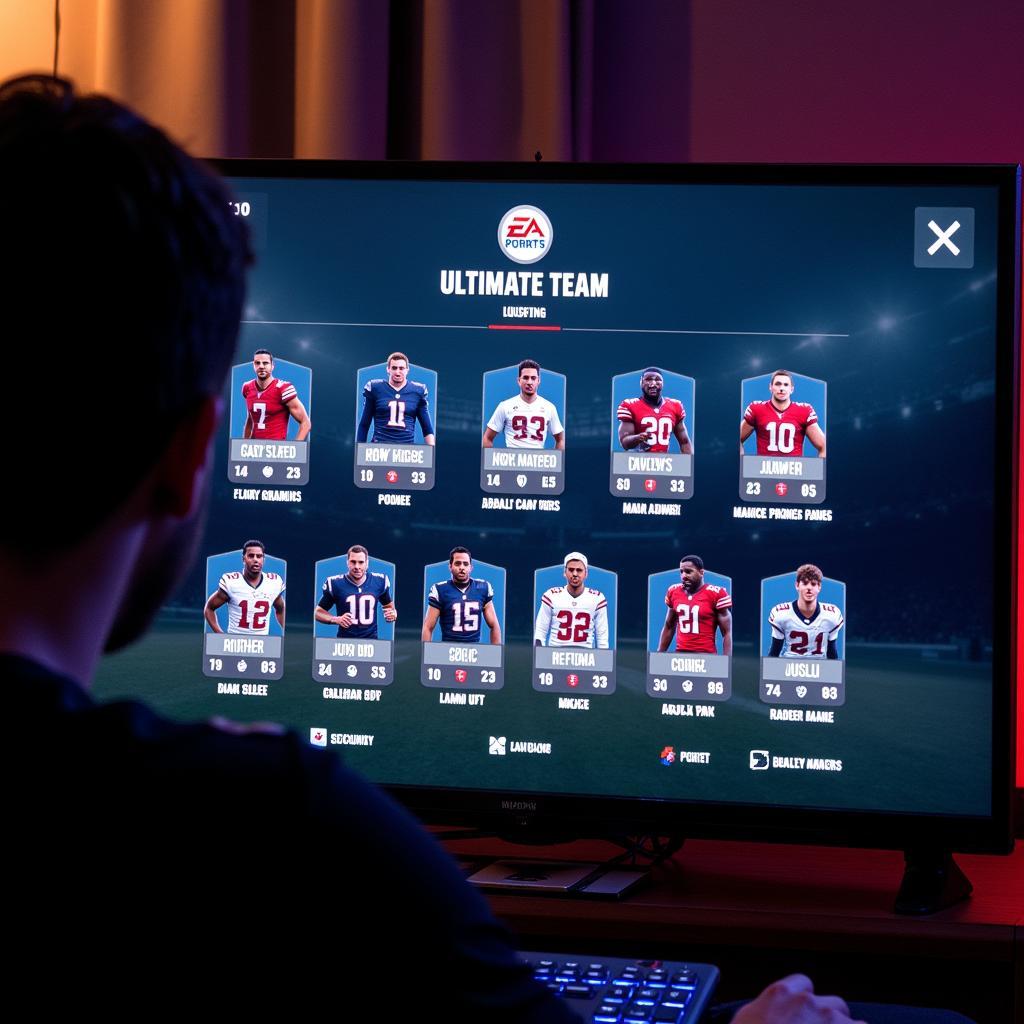 A powerful Madden Ultimate Team lineup assembled strategically 