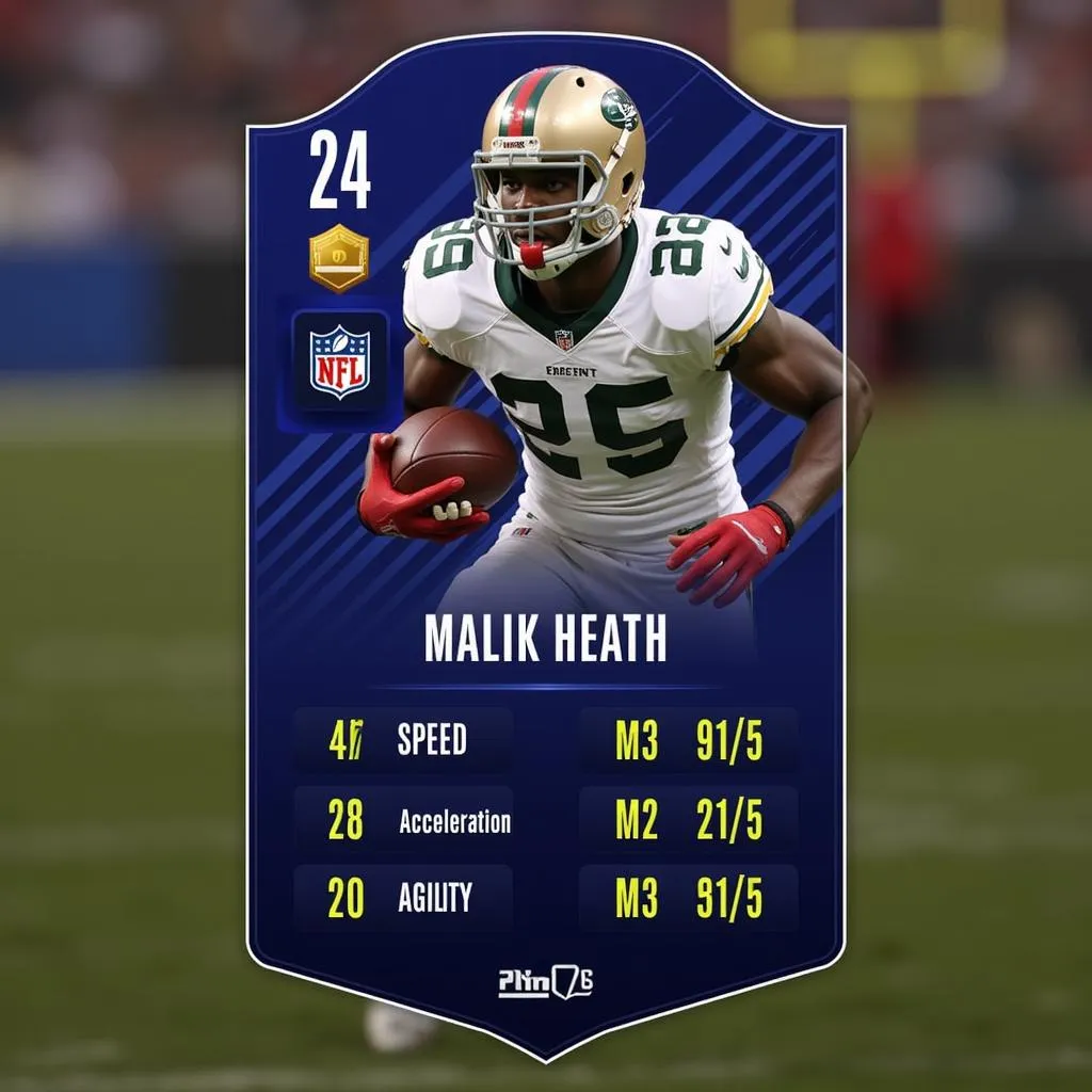 Malik Heath Madden 24 Player Card