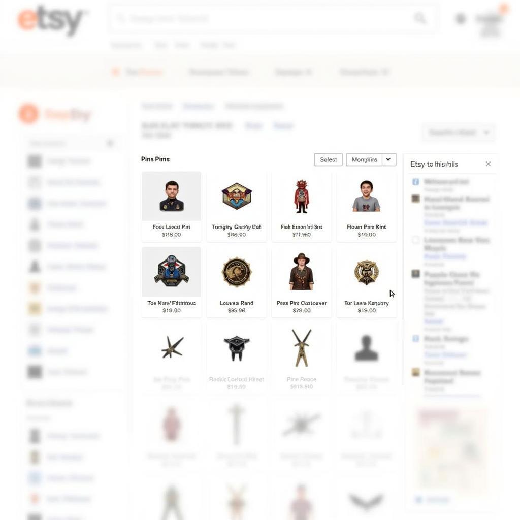 Searching for Mass Effect Pins on an Online Marketplace