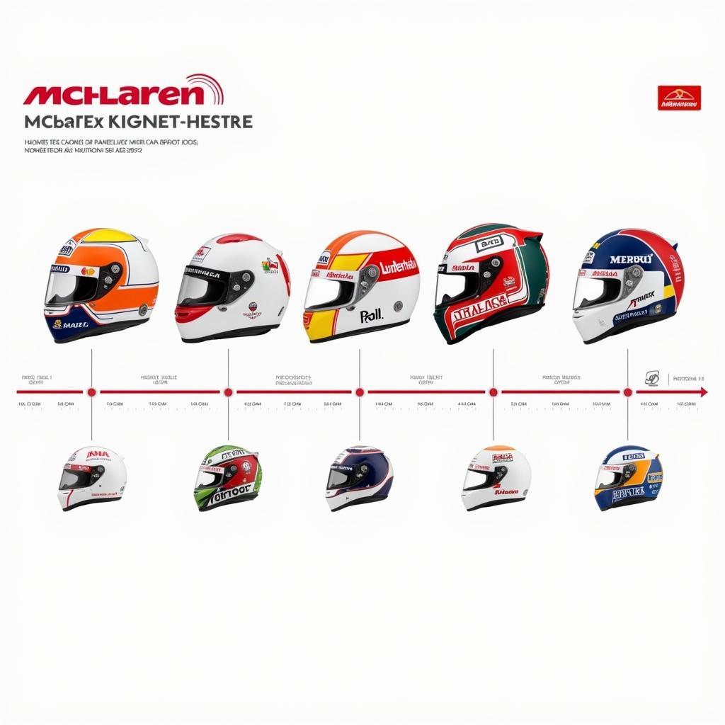 Evolution of McLaren F1 Helmets