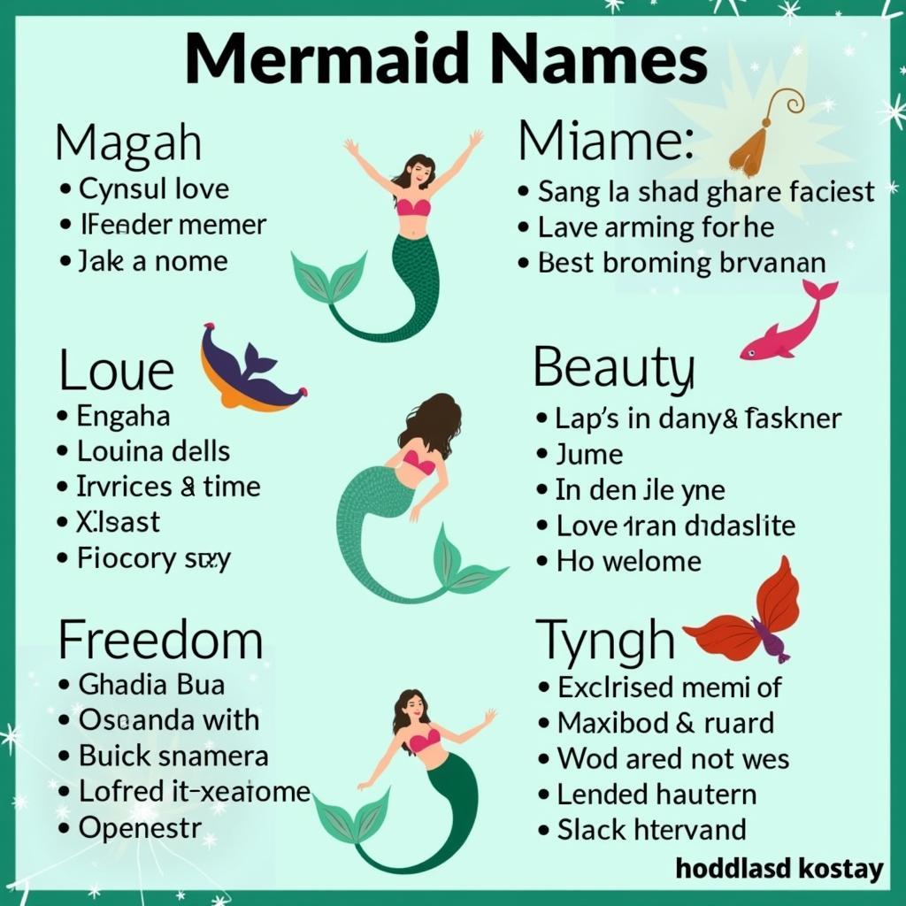 Symbolic meanings of mermaid names