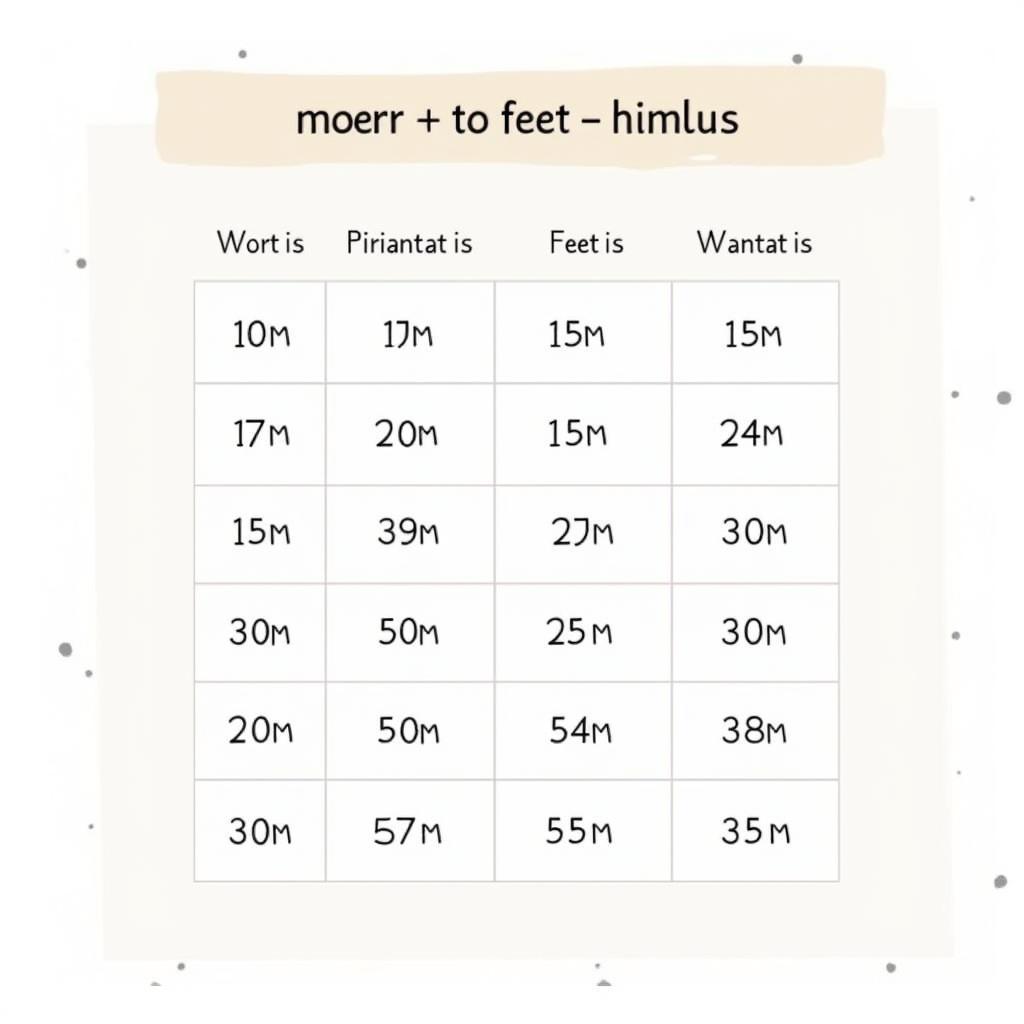 Quick Reference Conversion Chart