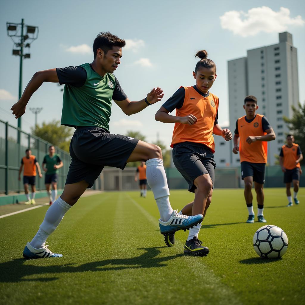 Mexican Football Academy Training