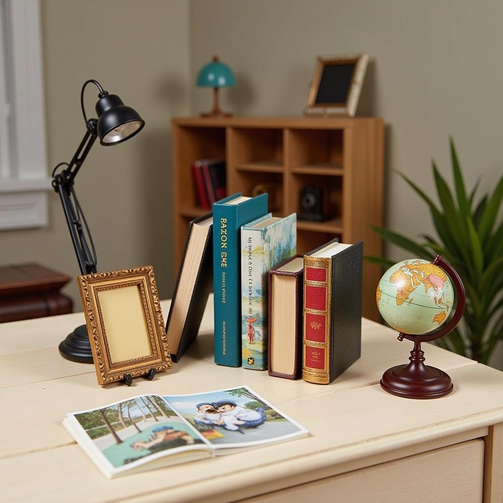 Miniature Book Nook Library Accessories