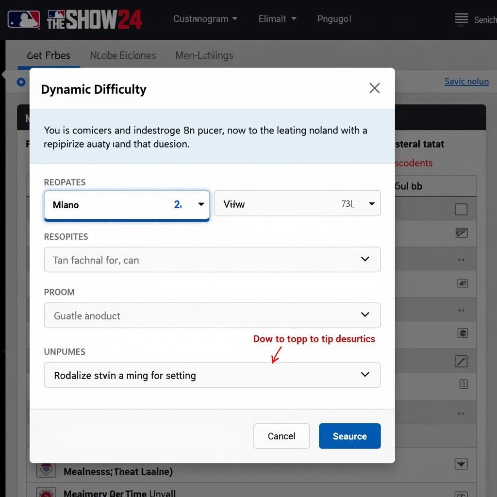 Adjusting Dynamic Difficulty in MLB The Show 24