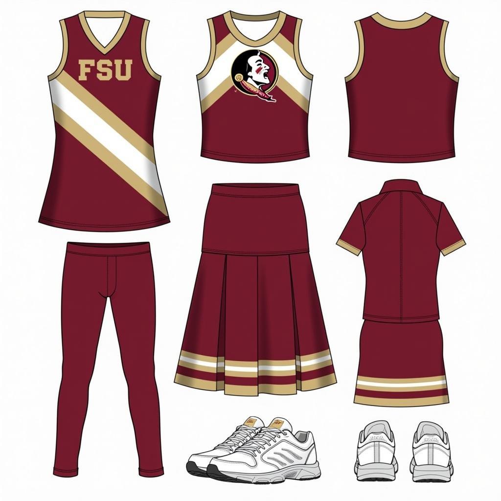 Modern FSU Cheerleader Uniform