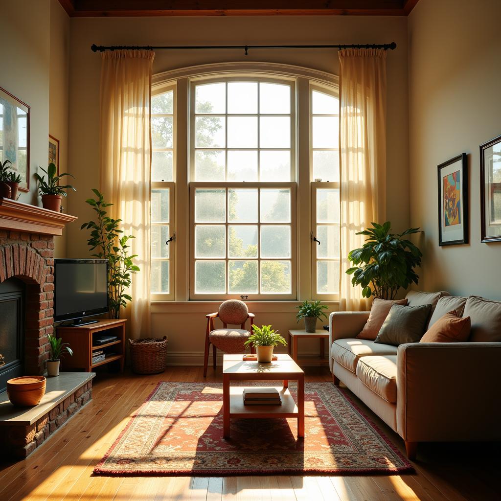 Natural Light Streaming into Second Story Apartment