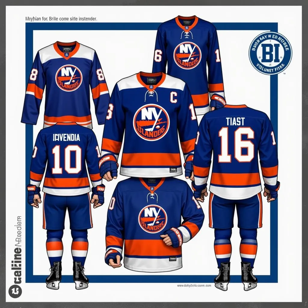 New York Islanders modern retro jersey