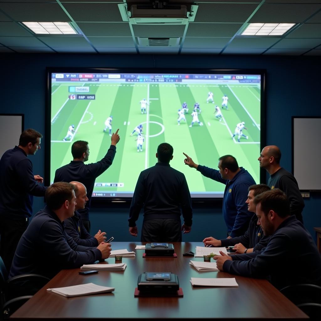 NFL Coaches Analyzing Offensive Plays