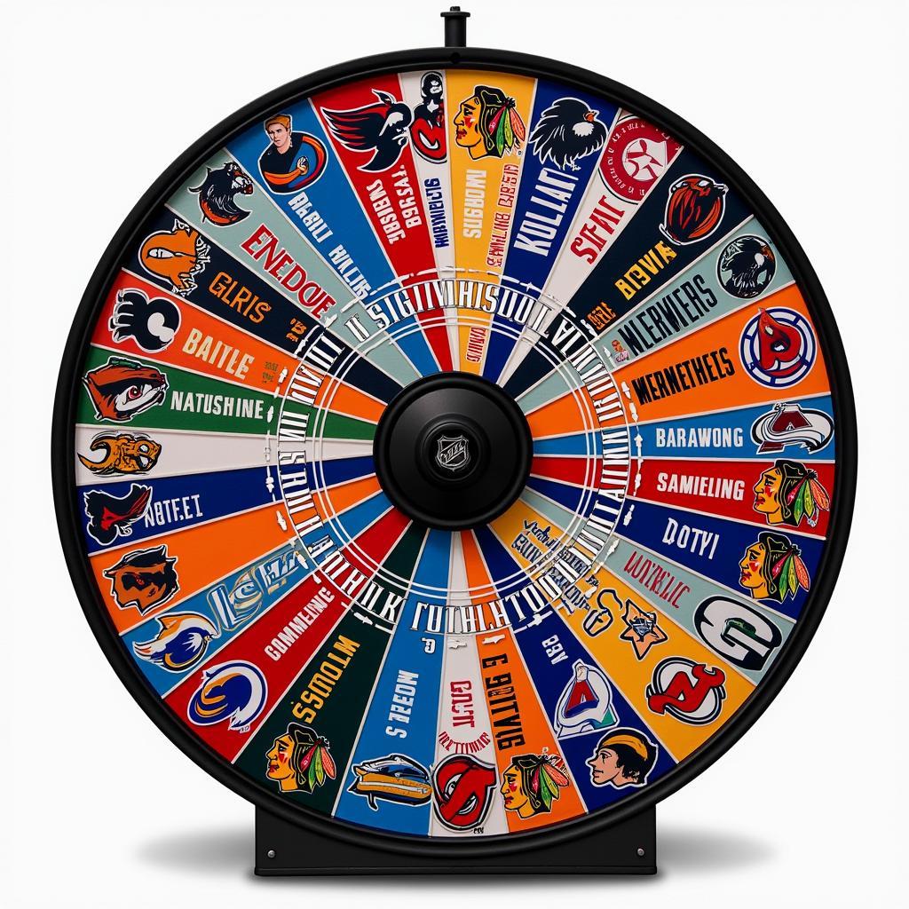 NHL Team Spinner Wheel in Action