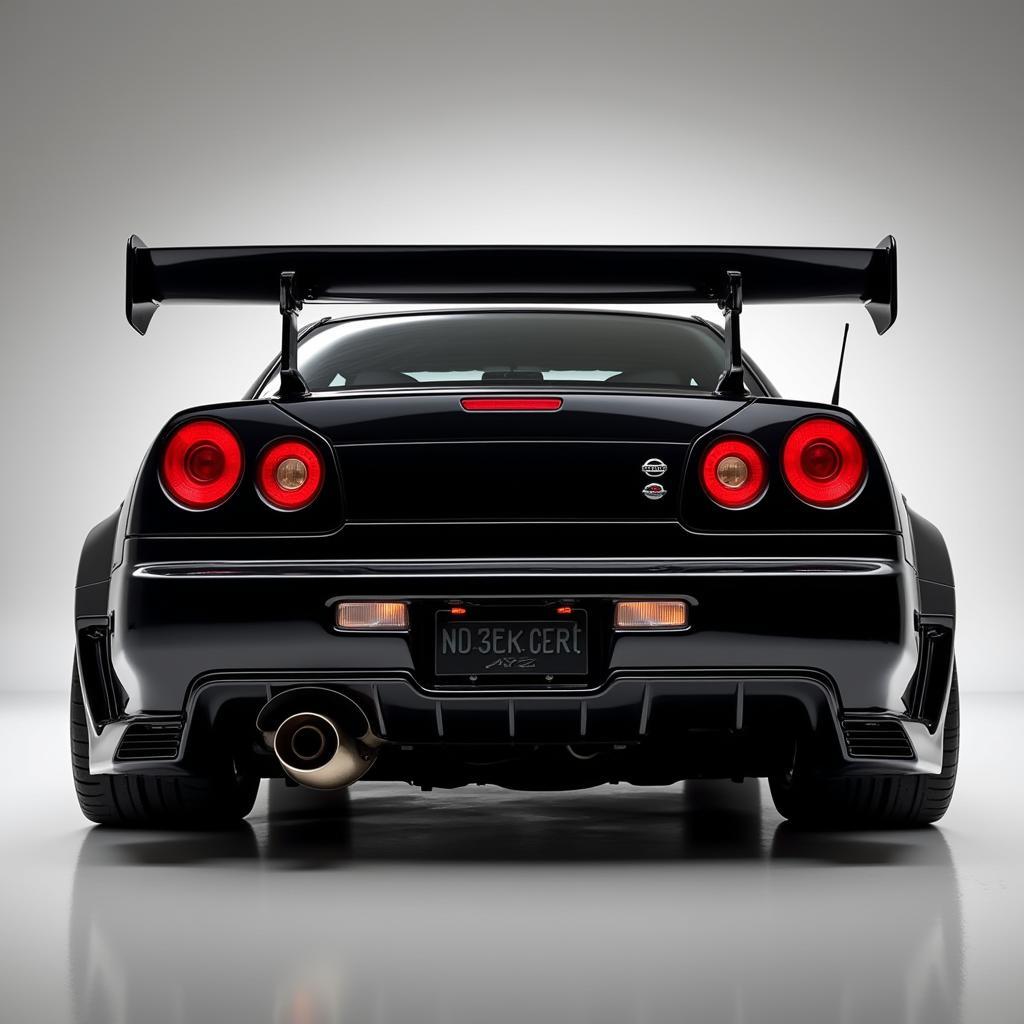 Nissan Skyline R34 Wide Body Kit - Rear View