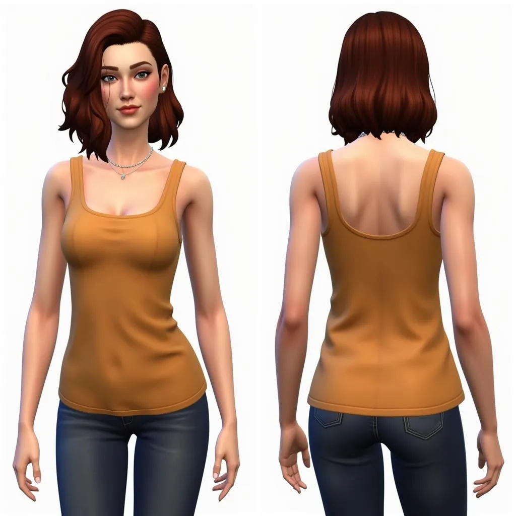 Example of Non-HQ Sims 4 Clothing