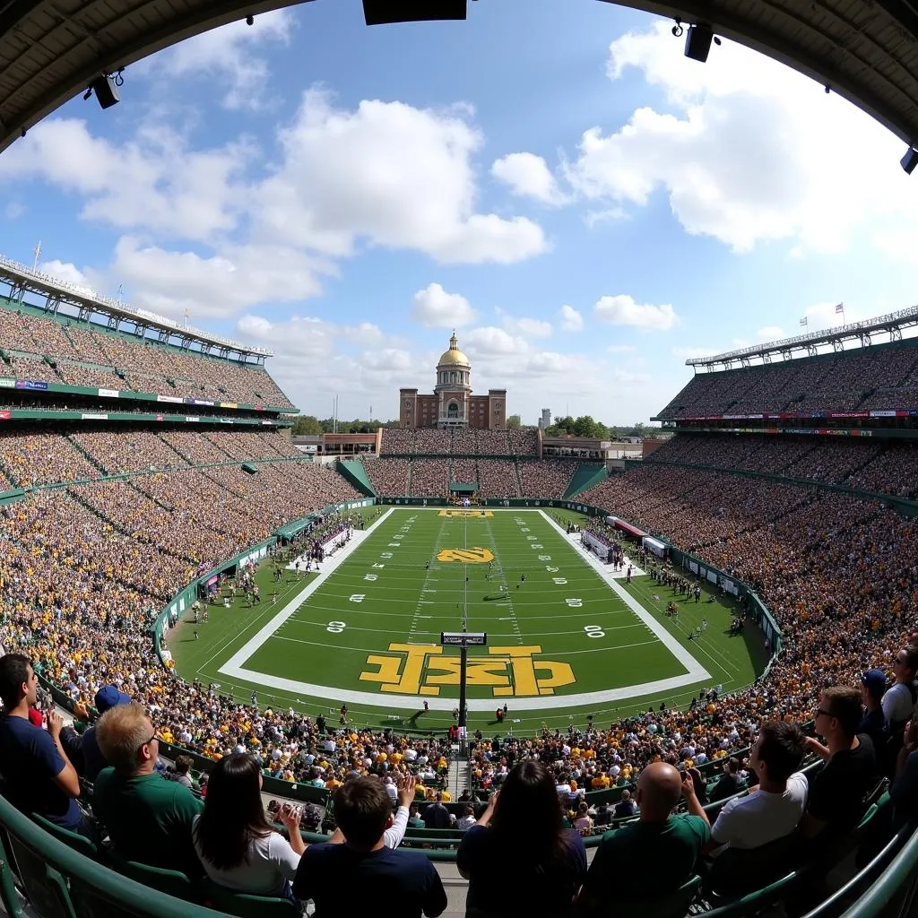 Notre Dame Stadium upper level view