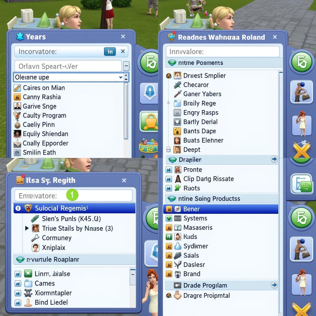 Sims 3 Interface with NRAAS mod options