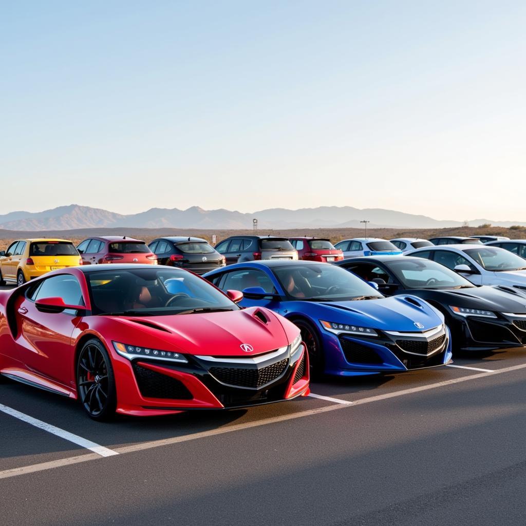 Acura NSX exterior color options