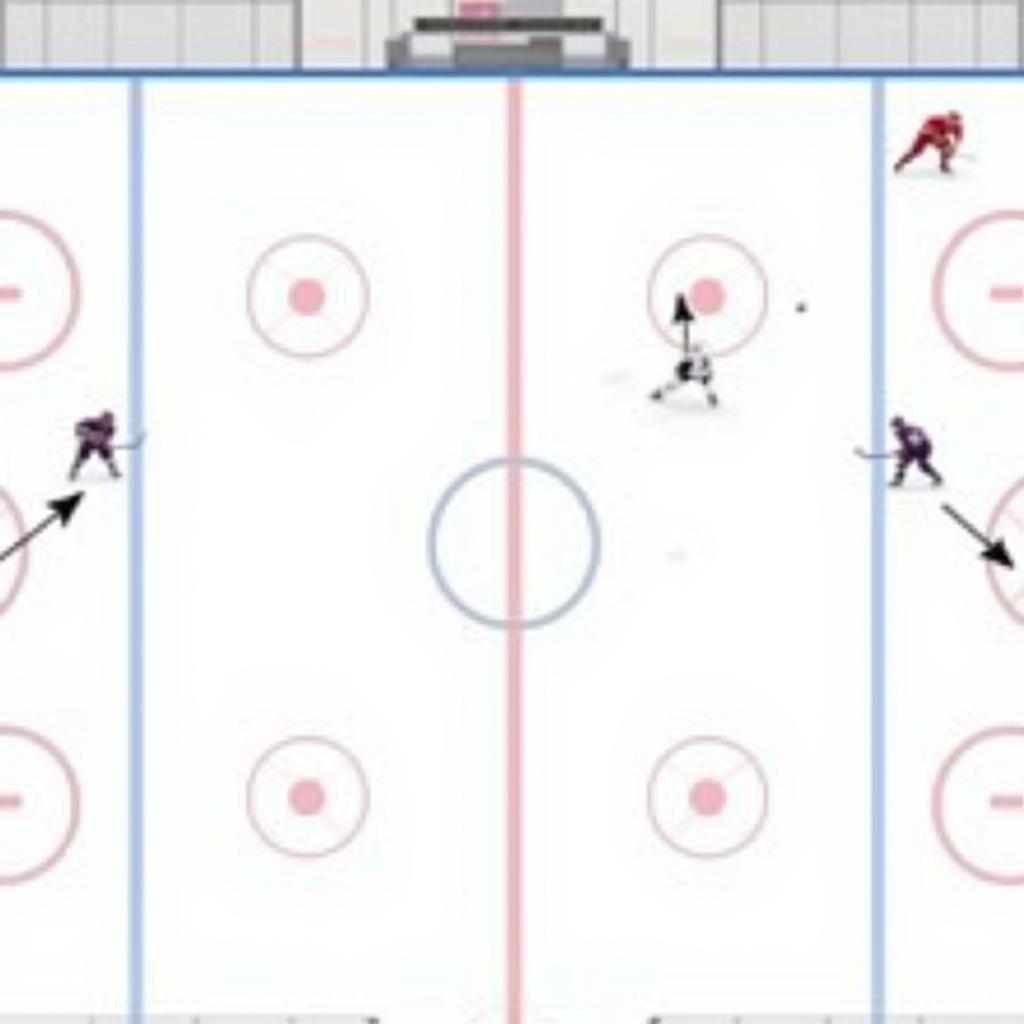 Offensive Hockey Positional Play Diagram