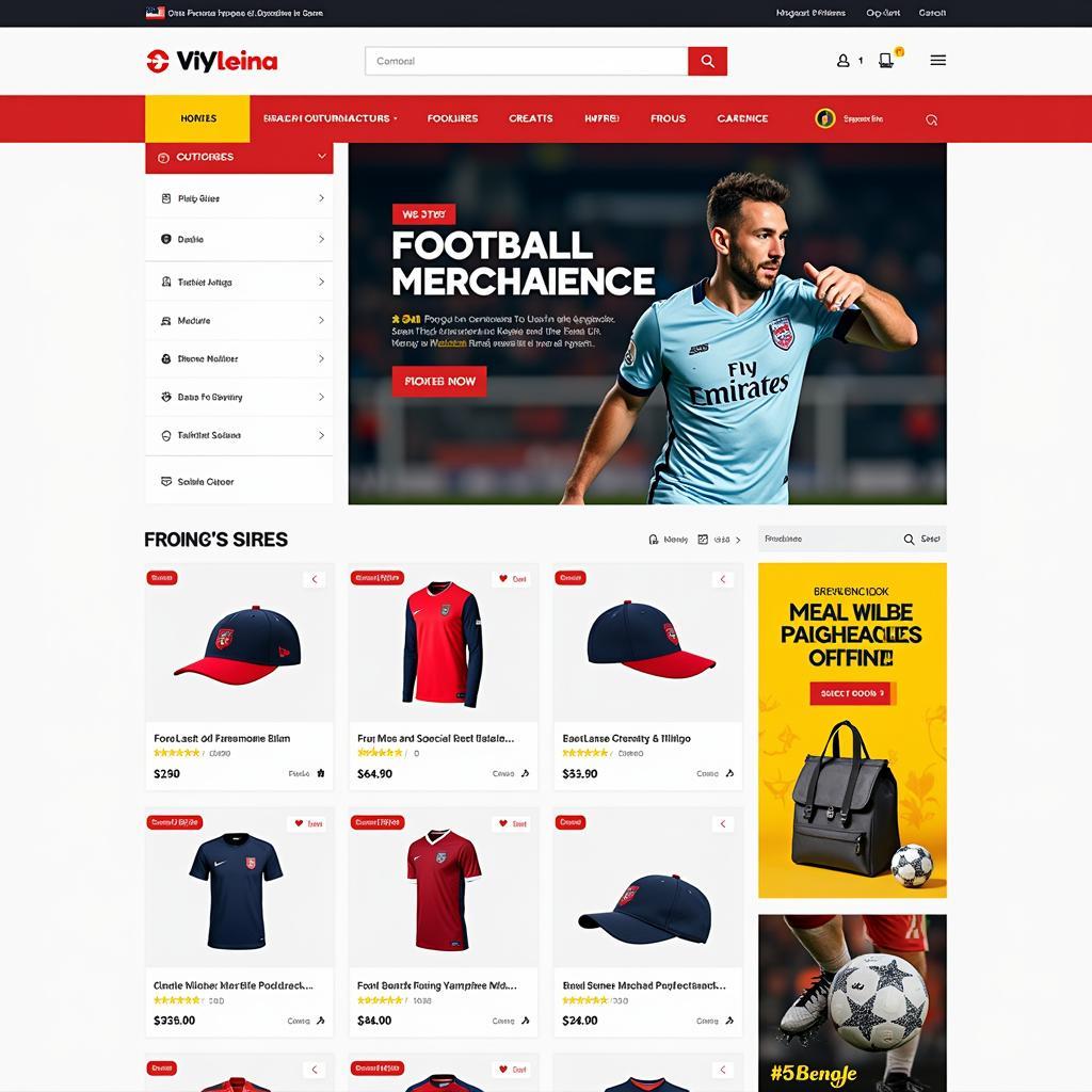 Online Football Merchandise Store