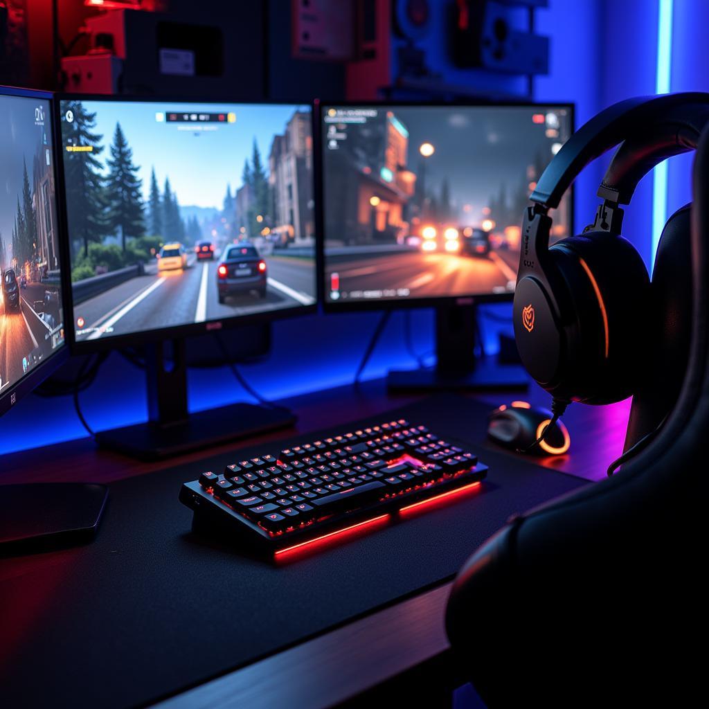 Competitive Online Gaming Setup