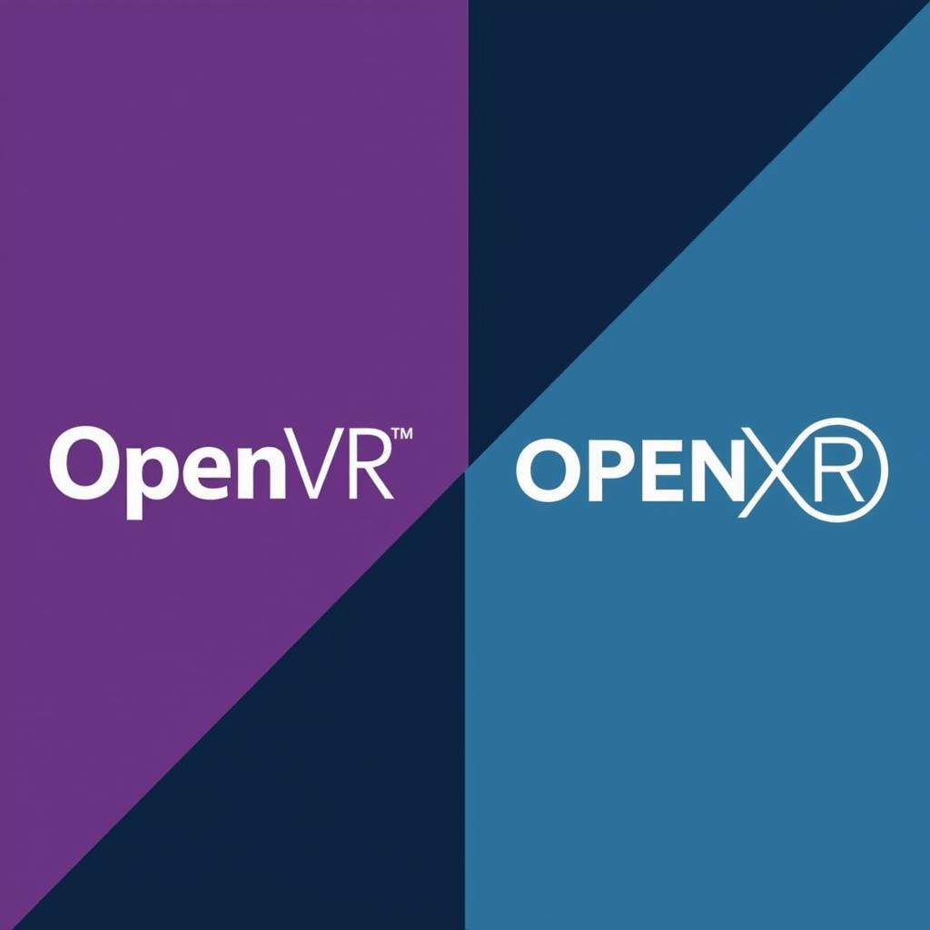 OpenVR and OpenXR logos side-by-side