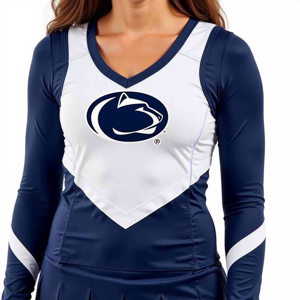 Penn State Cheerleading Uniform Modern Design Details