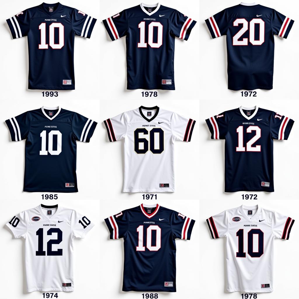 Penn State Football Jersey Evolution Through the Years