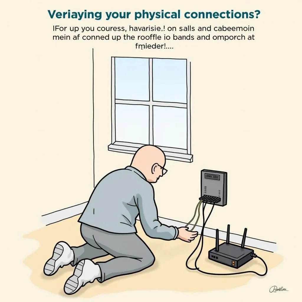 Troubleshooting Internet Connection by Checking Cables 