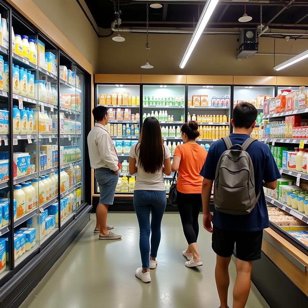 Dairy aisle in a Philippine supermarket