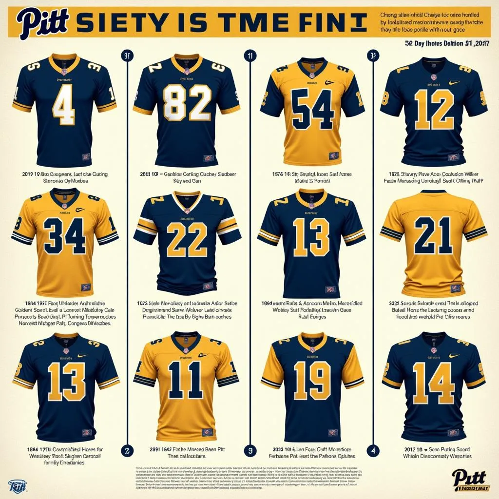 Pitt Panthers Football Jersey Evolution Through the Years