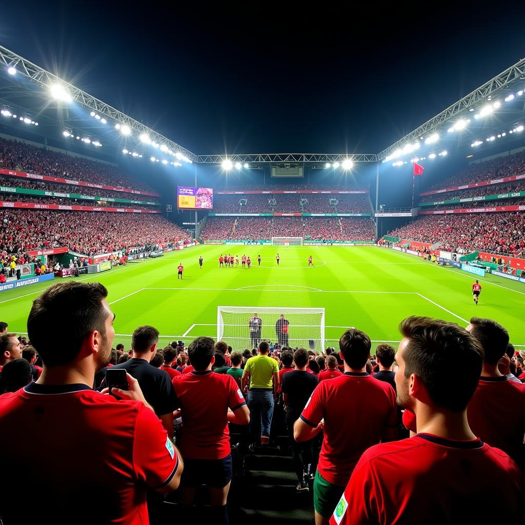 Bustling Football Stadium in Portugal