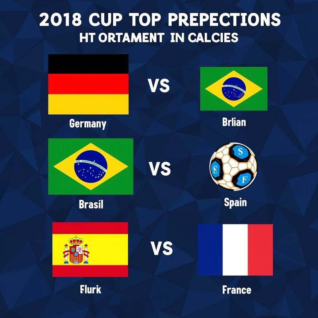 Pre-tournament favorites for the 2018 World Cup