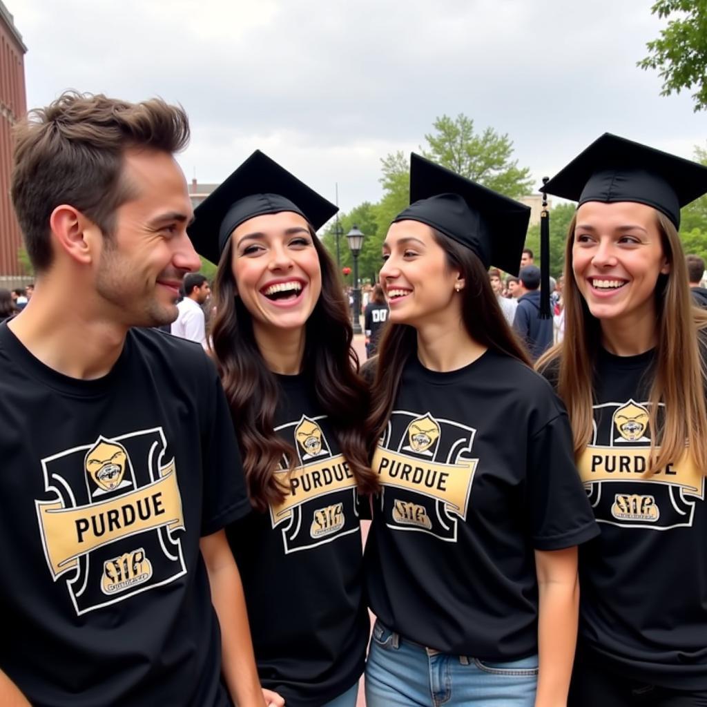 Purdue Alumni Shirt worn at Graduation Ceremony