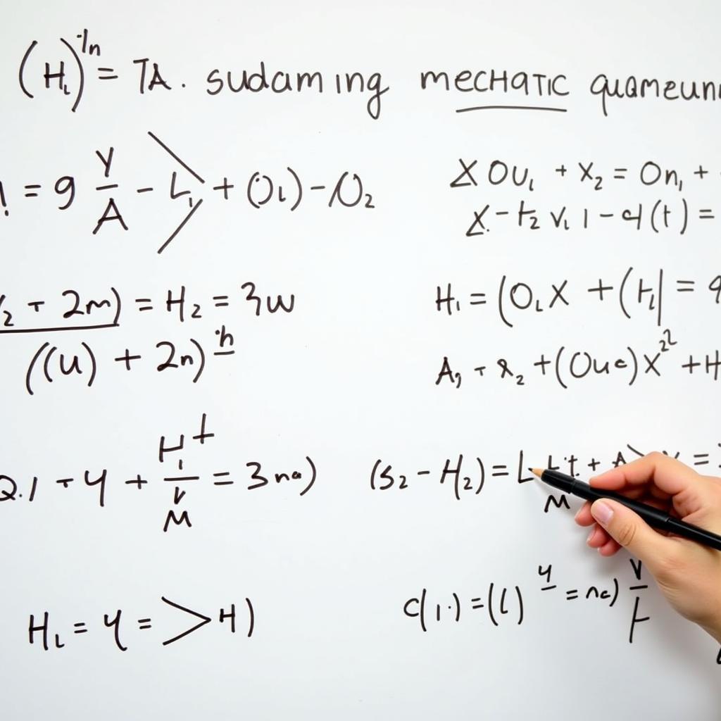 Quantum Mechanics Equations Demonstrating Complexity at Penn State