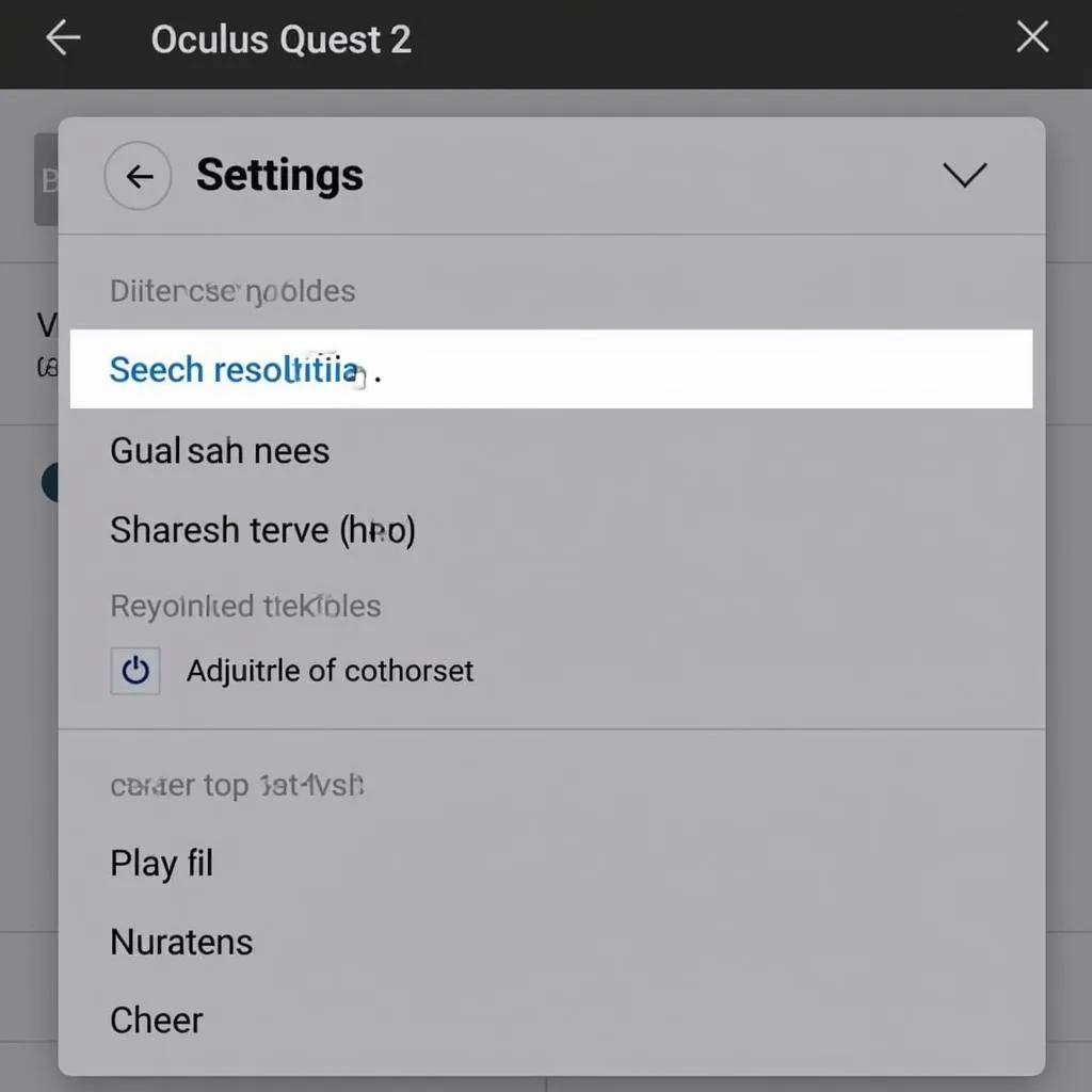 Adjusting Resolution and Refresh Rate on Quest 2